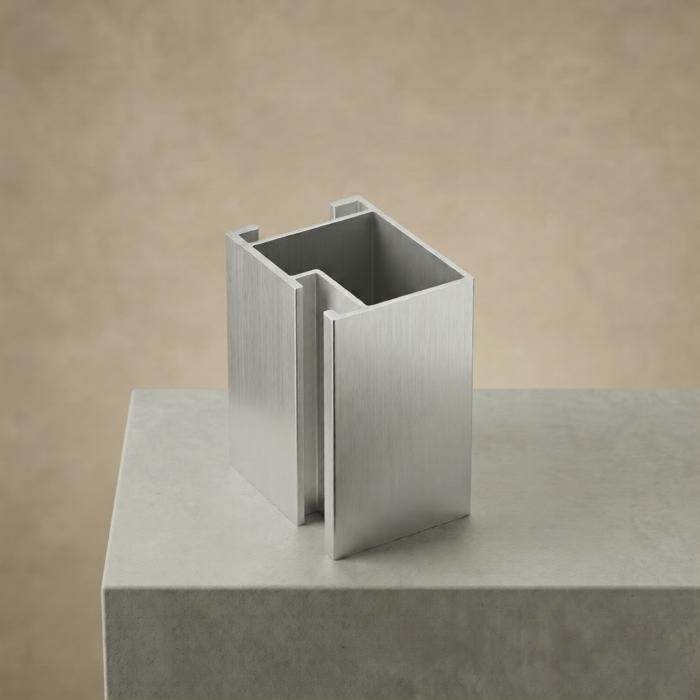 Aluminum Solar Mounting Rail 1x1mm thickness