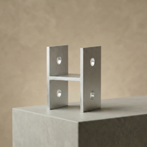 Aluminum solar H-bracket for solar panel mounting